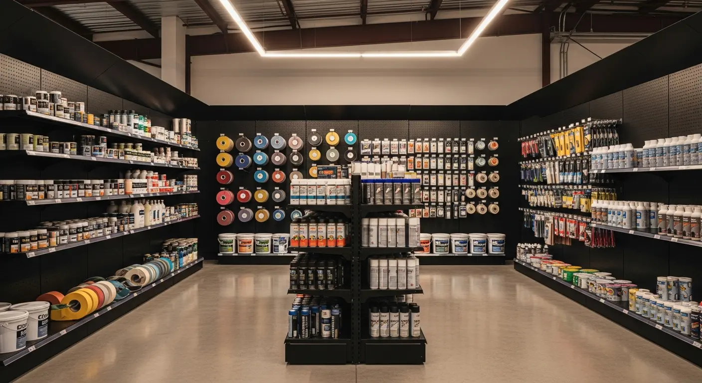 Inside the Paint Logic Enterprise store in Portland