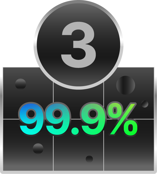 Step three — 99.9% match accuracy