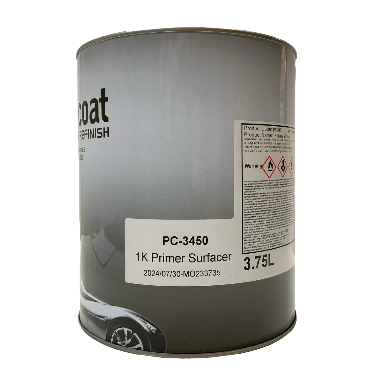 Perfecoat PC-3450 1K Grey Primer Surfacer 3.75L
